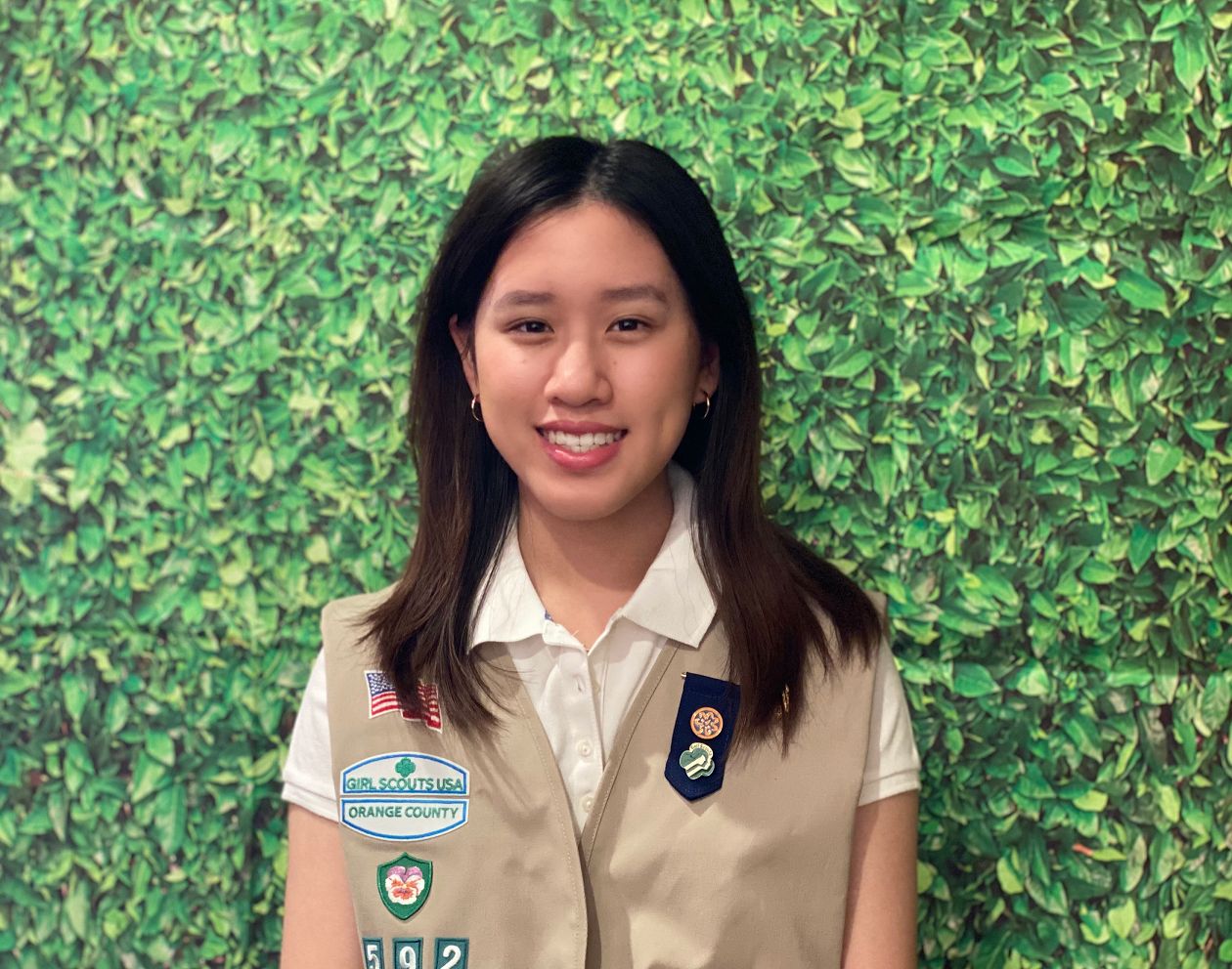 Gold Award Girl Scout Melody of Irvine was chosen among three finalists as winner of the 2021 Dragon Challenge