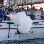 firing cannon Tall Ships Festival 2015