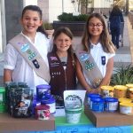 three girlscouts
