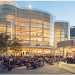 crowd at argyros plaza