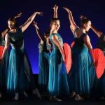 bluedress red fans