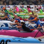 woman boat outrigger racce