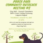 pooch park flyer 2019