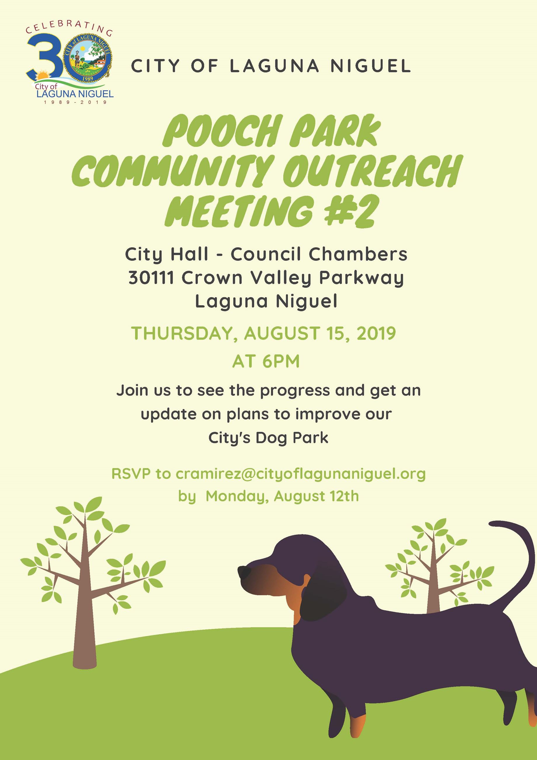 Pooch Park Community Outreach Meeting 