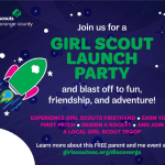 girls scout launch party flyer