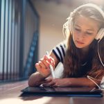 cox teenager working on computer