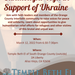 vigil for Ukraine