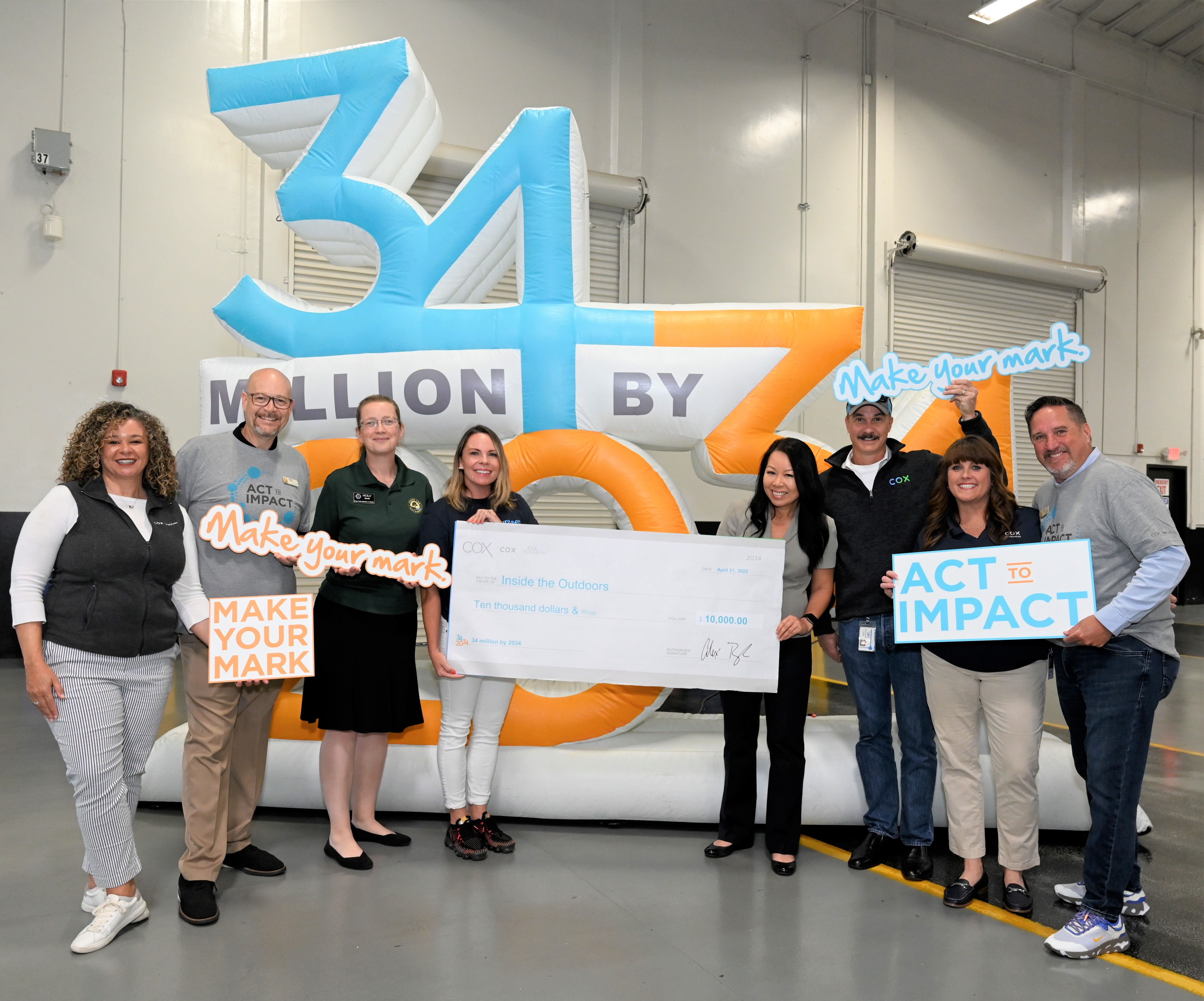 Cox “34 by 2034 Act to Impact” Tour