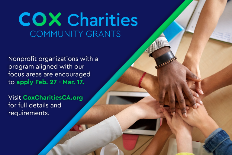 COX CHARITIES TO AWARD $100,000 IN GRANTS