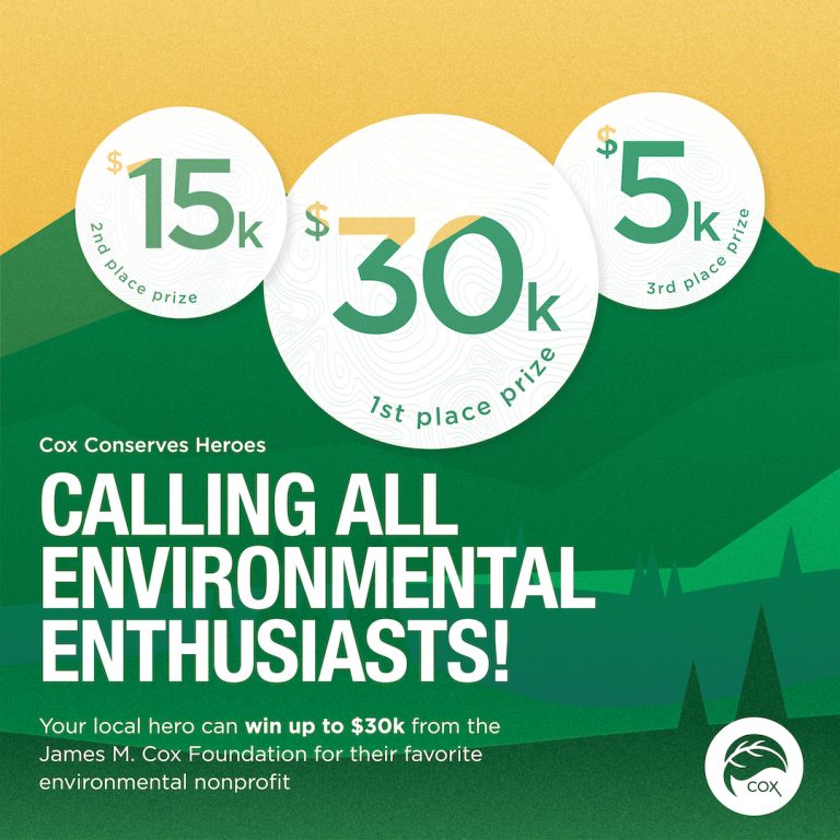 Nominate an Environmental Enthusiast for Cox Conserves Heroes