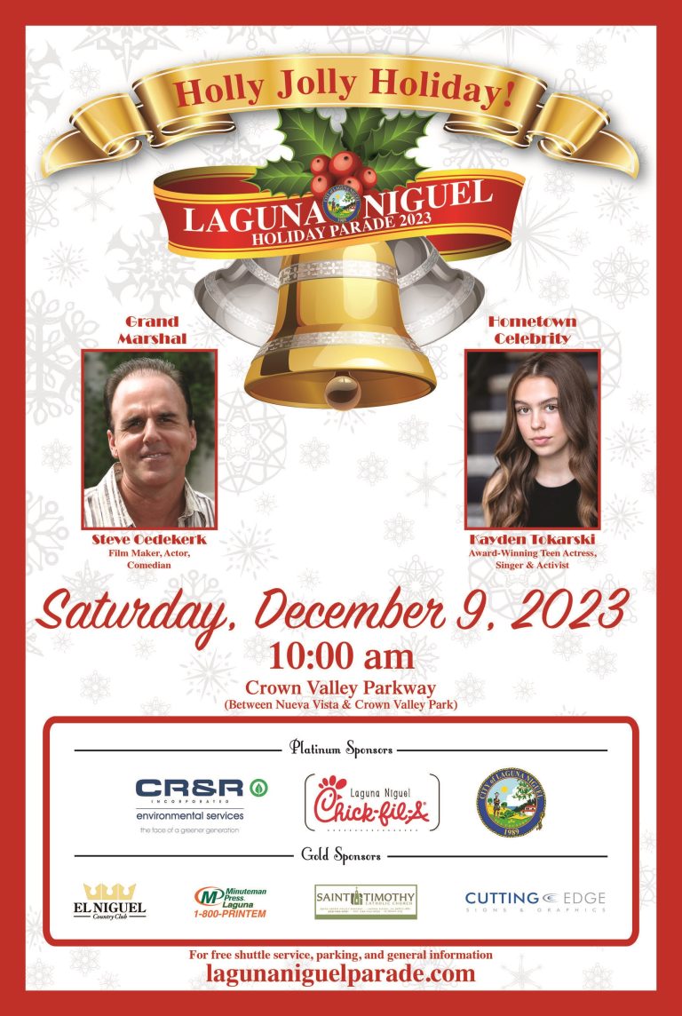 Laguna Niguel’s Annual Holiday Parade Dec. 9