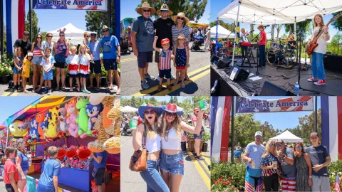 Celebrate Independence Day during 4th of July Street Faire and Fireworks Spectacular